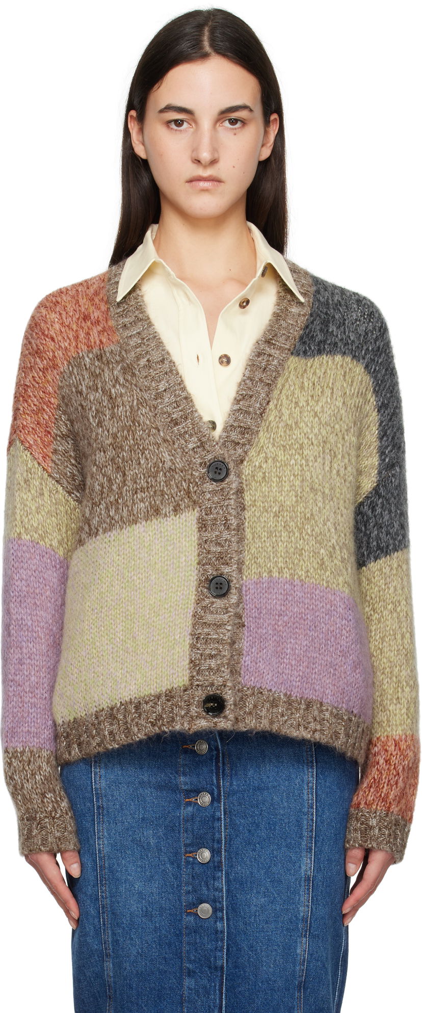Sweater Max Mara Camera Multicolor Cardigan Flerfärgad | 2425346072600 MM12164