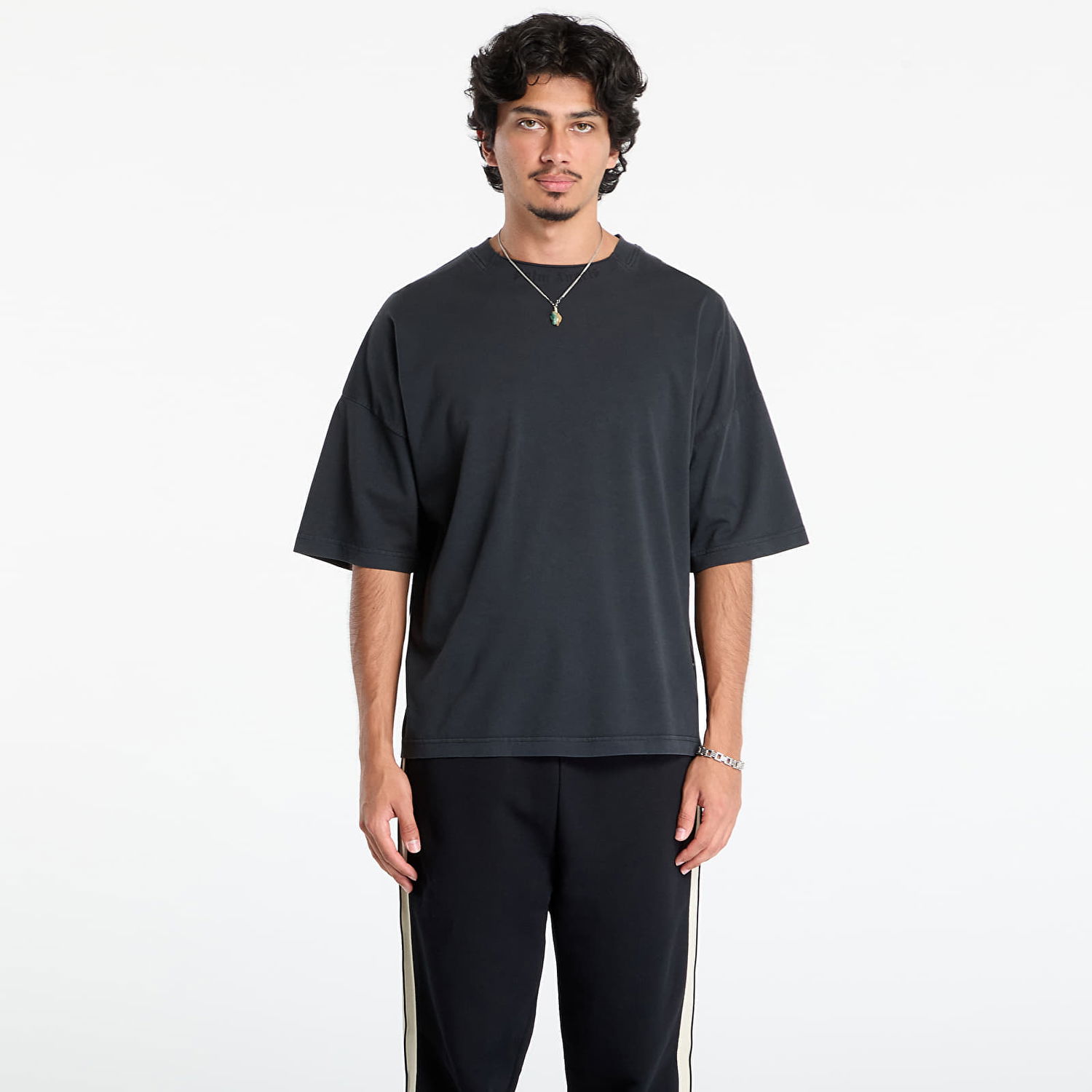 T-shirt Palm Angels Palm Angels Loose Collar Tee Svart | PMAA10HF25JER0011310, 0