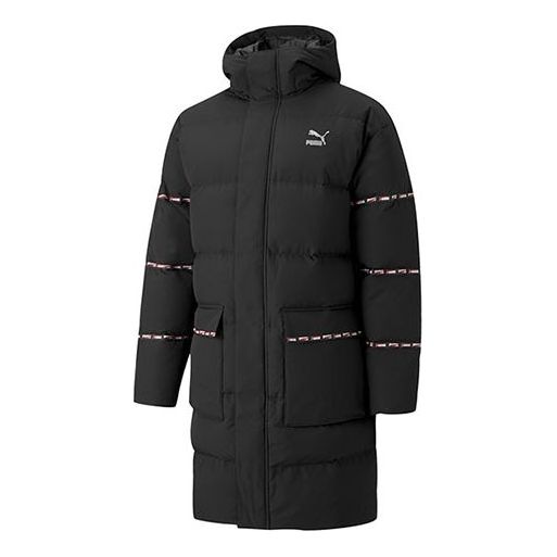 Pufferjacka Puma Classic Long Down Jacket Svart | 846422-01