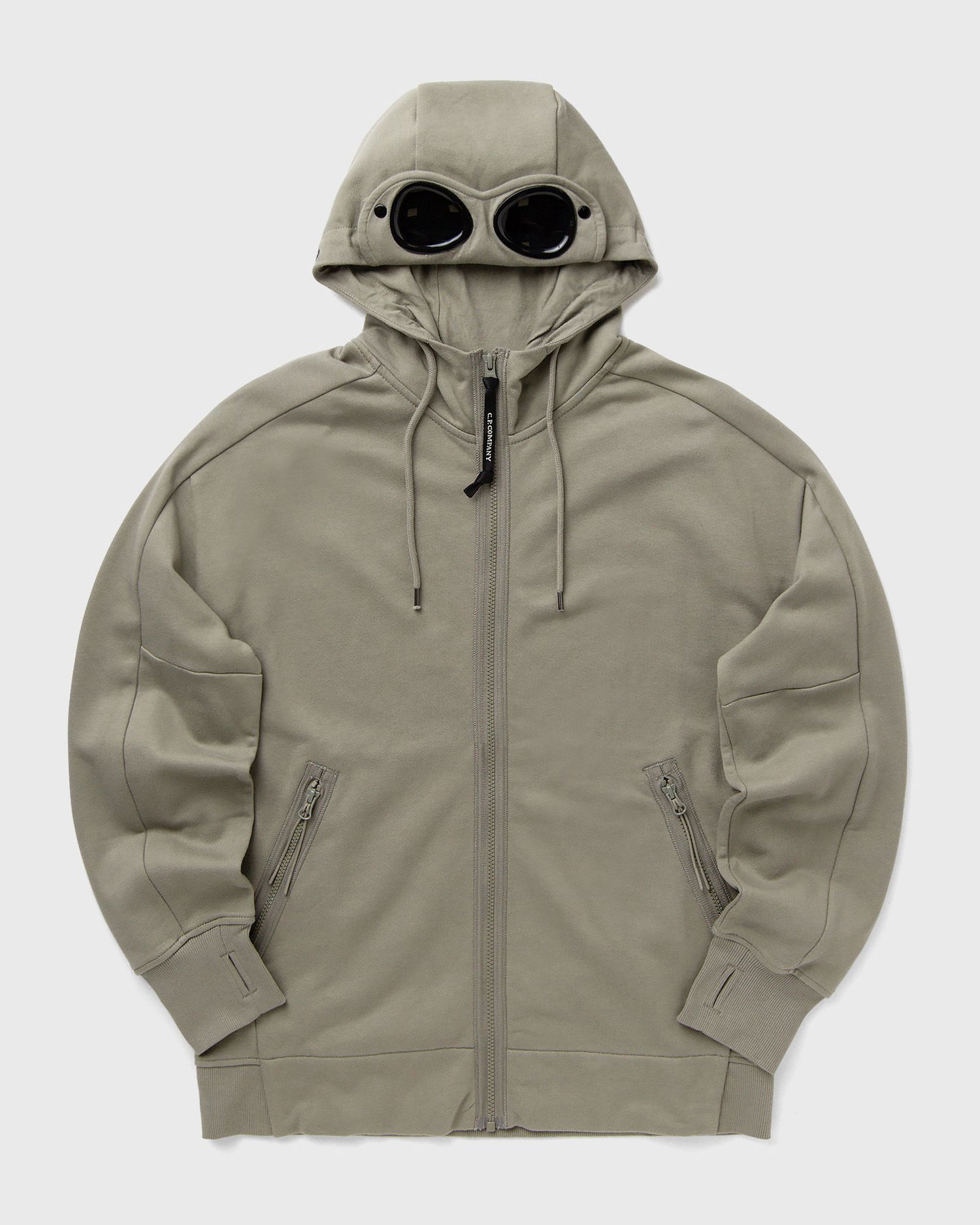 Sweatshirt C.P. Company Hooded Zip-Up Sweatshirt Grå | 19CMSS715A005086W-356, 1