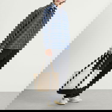 Skjorta A.P.C. Bobby Check Wool Overshirt Blå | WOANY-H02884-PLA, 4