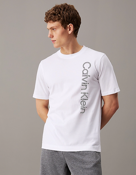 T-shirt CALVIN KLEIN pw - graphic s/s t-shirt s Vit | 00GMF4K113-YAA, 0
