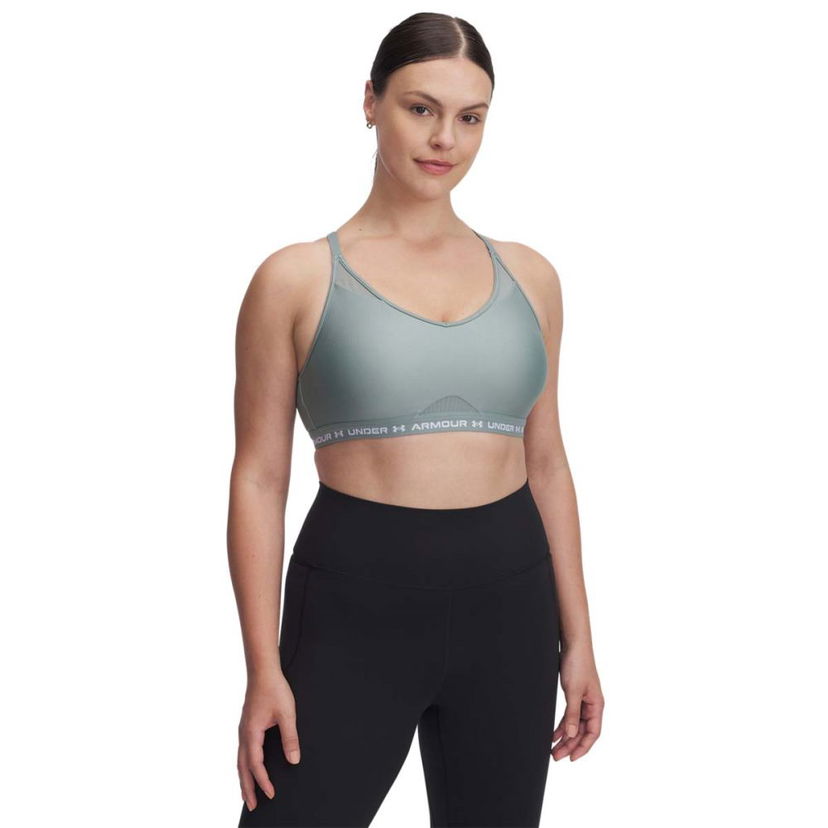 Behå Under Armour Under Armour Crossback Low Sports Bra Grön | 1386424-348