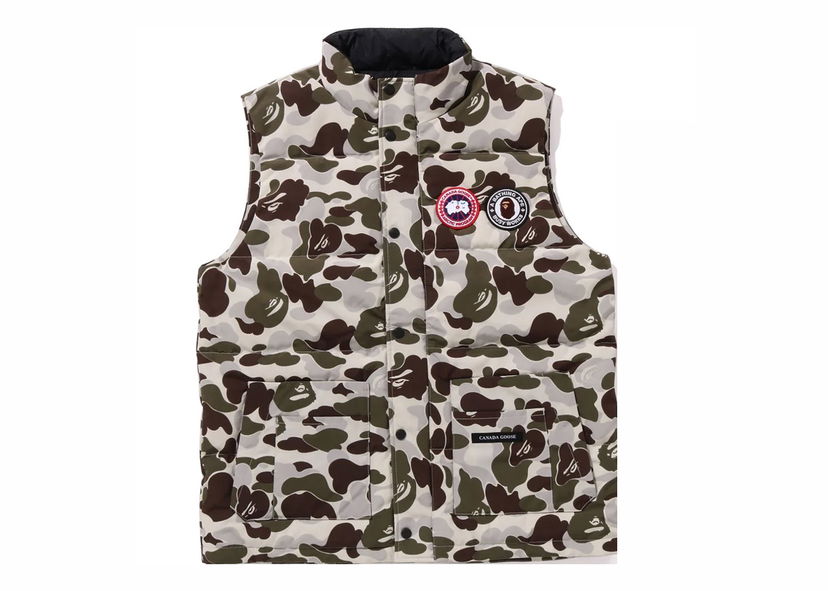 Väst BAPE BAPE x Canada Goose Freestyle Vest Grey Grå | 1J73-144-902