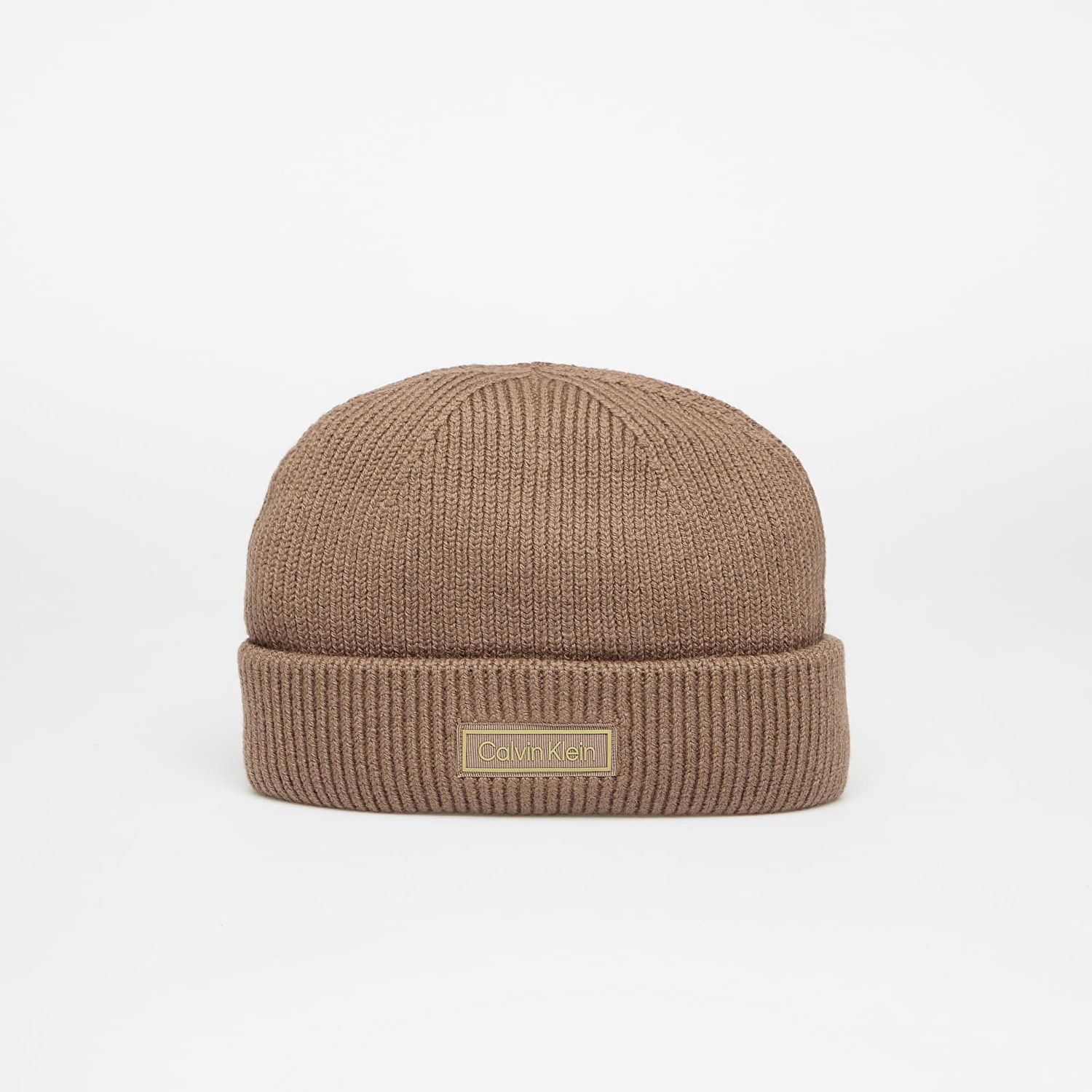 Mössa CALVIN KLEIN Patch Chunky Rib Doc Hat Brun | LV04D8058G PF7, 0