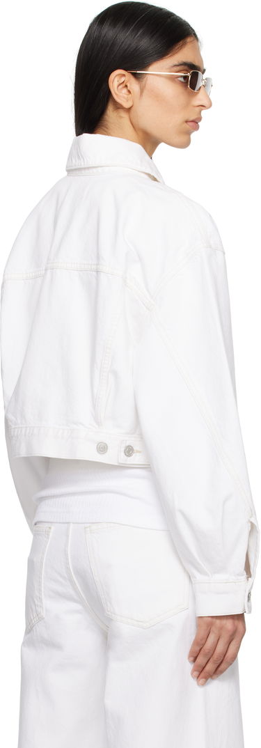 Jacka AGOLDE AGOLDE Palmer Cropped Denim Jacket Vit | A5047-1183, 2