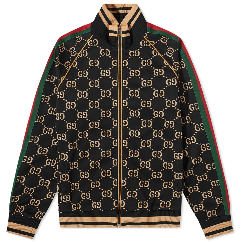 Jacka Gucci All Over GG Velour Track Jacket Svart | 695955-XJEEI-1030, 0