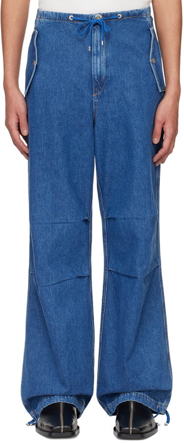 Jeans Dion Lee Relaxed Fit Drawstring Jeans Blå | C2174PS24, 0