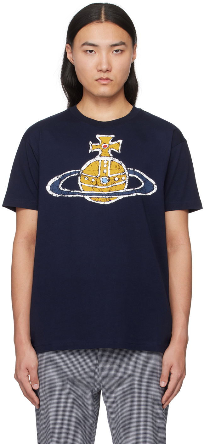 T-shirt Vivienne Westwood Time Machine T-Shirt Mörkblå | 3G01001L-J001M-