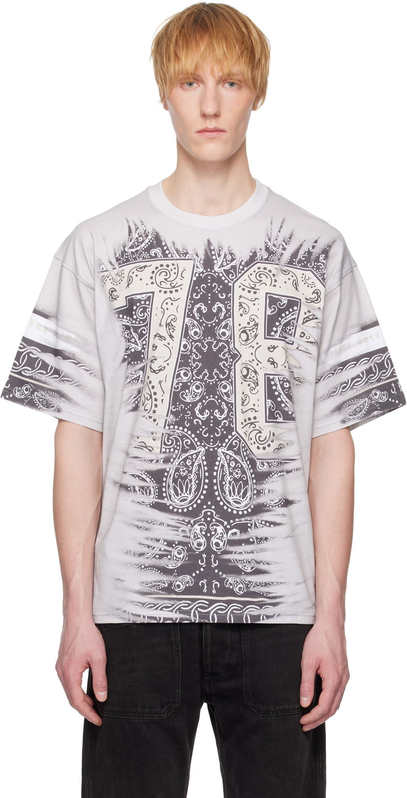 T-shirt Diesel Diesel T-Boxt-78-R1 Paisley Print T-Shirt Vit | A19649-0HGBZ-72SA