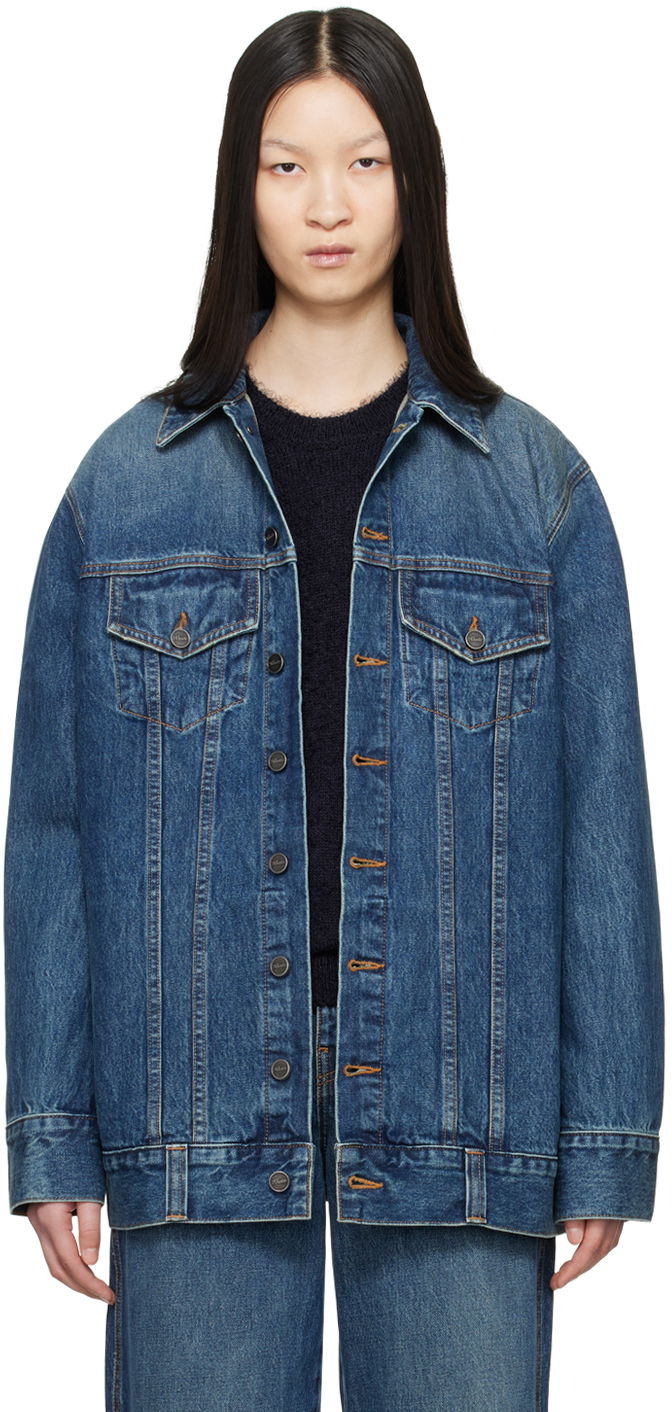 Jacka Khaite Blue 'The Ross' Denim Jacket Blå | 1126908005