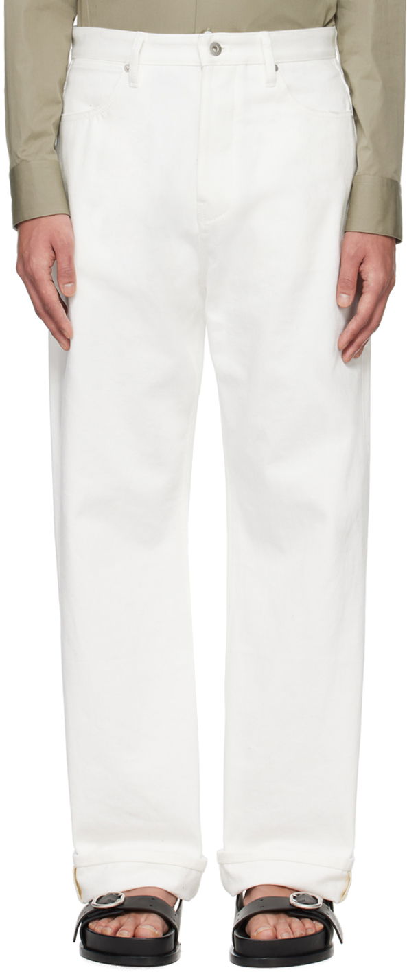 Jeans Jil Sander Twisted Jeans Vit | J23KA0102_J46544