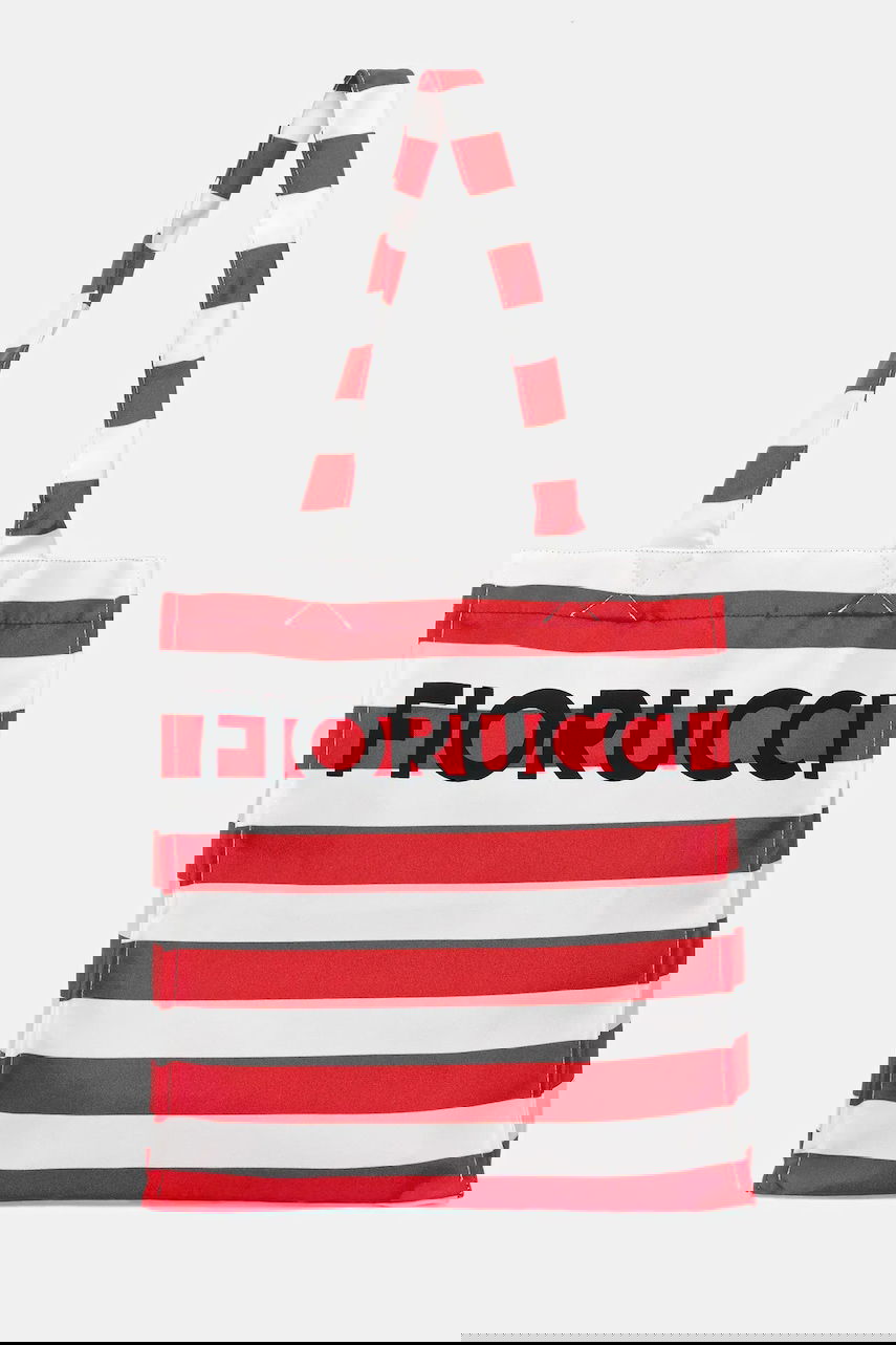 Tygpåse Fiorucci Fiorucci Logo Print Nylon Tote Bag Röd | W02FPABA275NY01RD02, 0