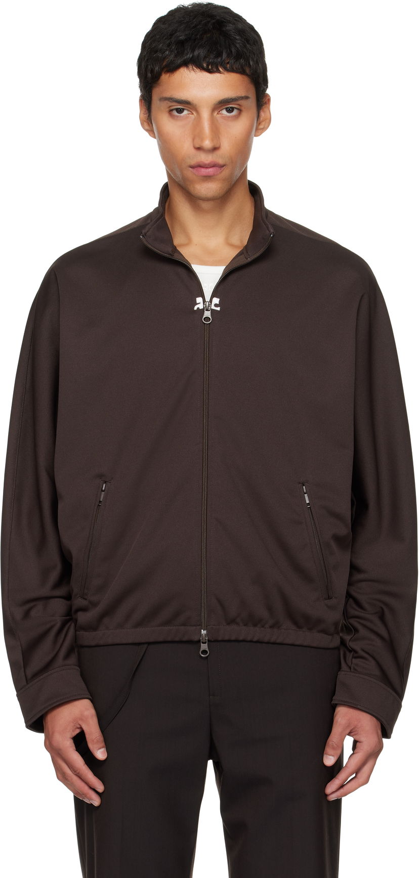 Jacka Courrèges Courrèges Interlock Tracksuit Jacket Brun | 325JVE134JS0250