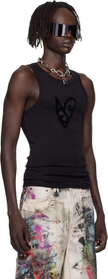 Linne Acne Studios Acne Studios Logo Tank Top Svart | CL0358-, 1