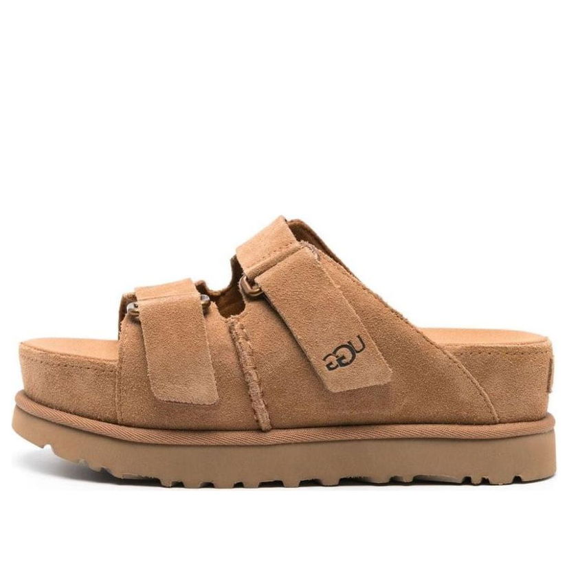 Sneakers och skor UGG Goldenstar Hi Suede Platform Slides Brun | 1155458-CHE