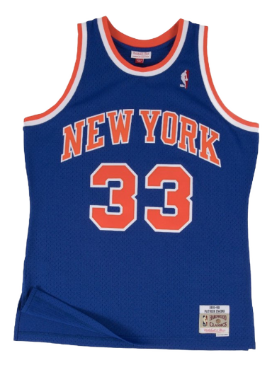 Linne Mitchell & Ness Swingman Jersey New York Knicks Patrick Ewing Mörkblå | SMJYGS18186-NYKROYA91PEW