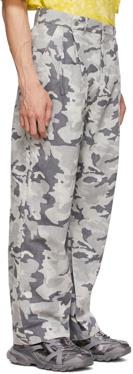 Cargo byxor Feng Chen Wang Feng Chen Wang Cotton Camouflage Trousers Grå | FMS13TR05, 1