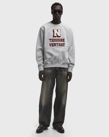 Sweatshirt thisisneverthat Cross Stitch Graphic Sweatshirt Grå | TN251TSWCW04HGR, 2