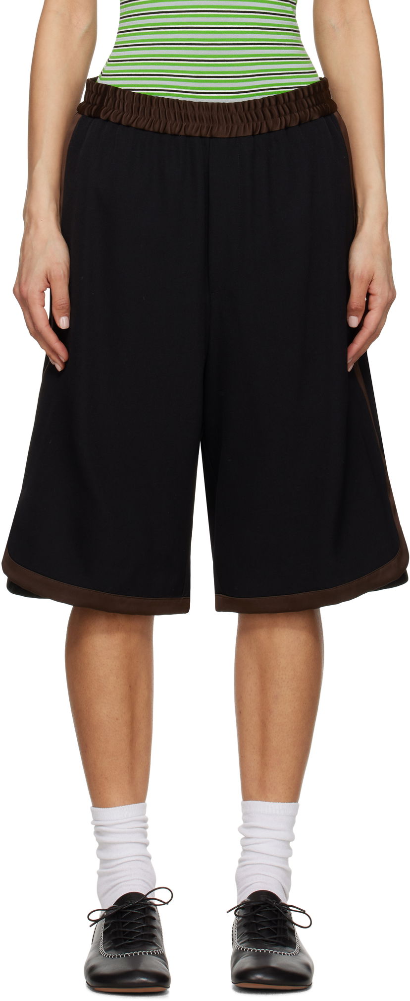 Shorts Wales Bonner Wales Bonner Ossie Shorts Svart | MS25TR20-WV03-999