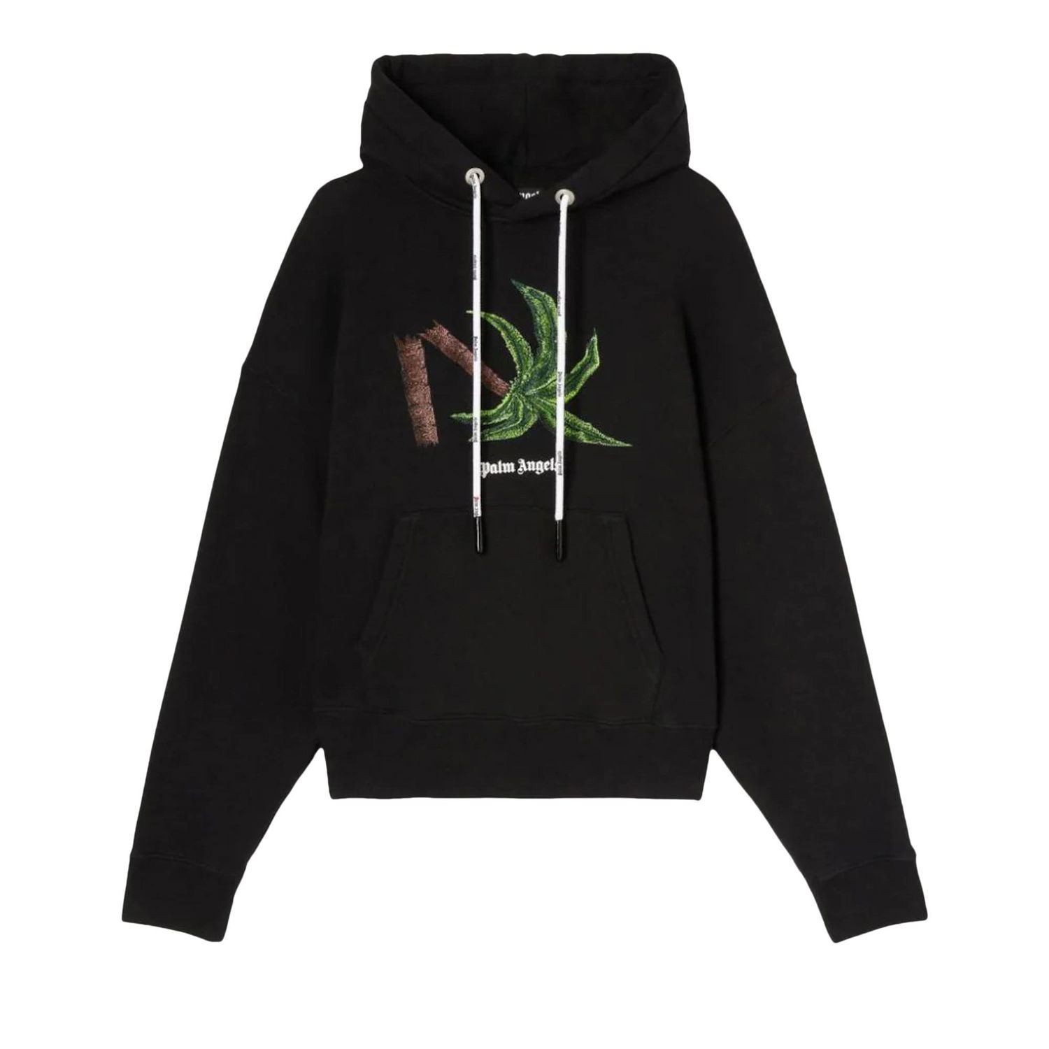 Sweatshirt Palm Angels Broken Palm Hoodie Svart | PMBB058S22FLE0171055, 1