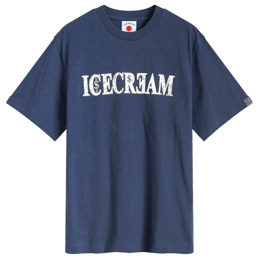 T-shirt BBC IceCream ICECREAM World Tour T-Shirt, Size Large Mörkblå | IC24463-NVY