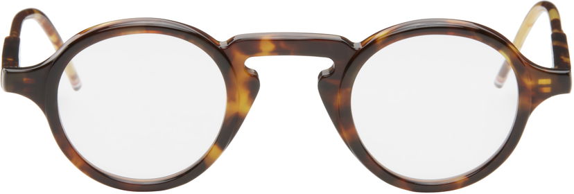 Solglasögon Thom Browne Tortoise Round Acetate Glasses Brun | UEO904A-G0002