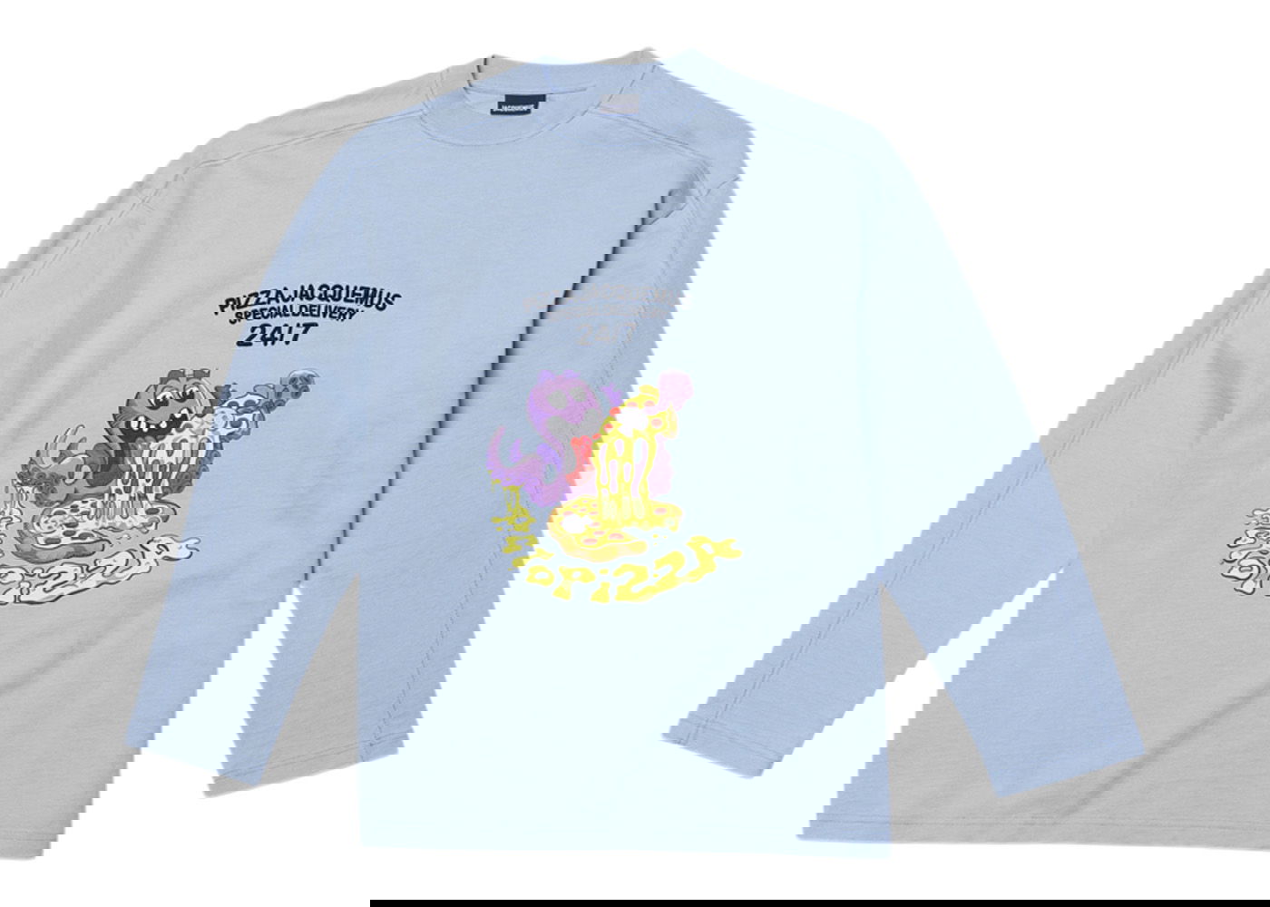 T-shirt Jacquemus Le Octopizza Oversized Blå | 226JS057-2102-3CB, 0