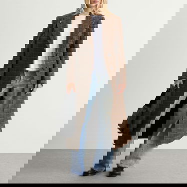 Rockar OUR LEGACY Our Legacy Manta Coat Dorf Check Brun | W4251MD, 4