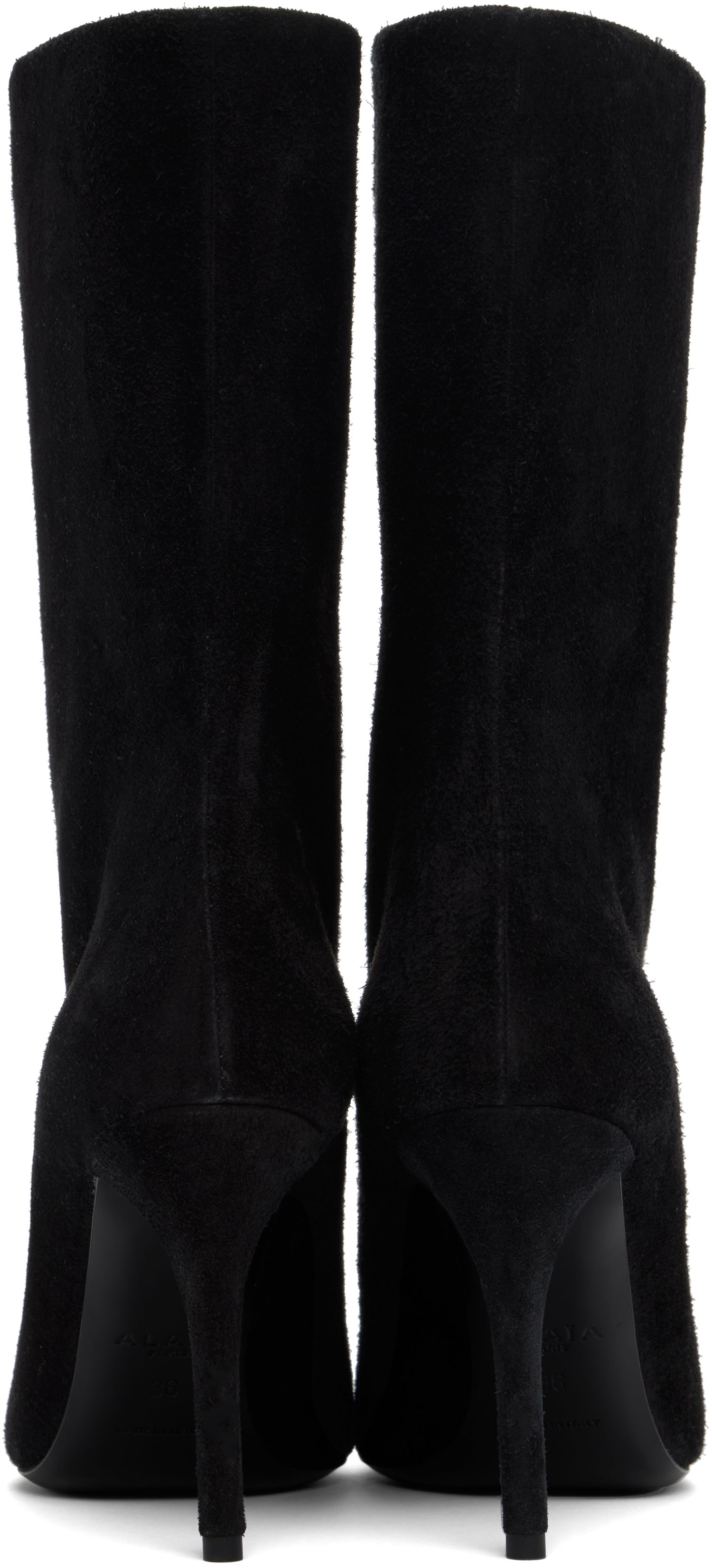Kläder Alaïa ALAÏA Low 90 Suede Boots Svart | AA3B098CK177, 1