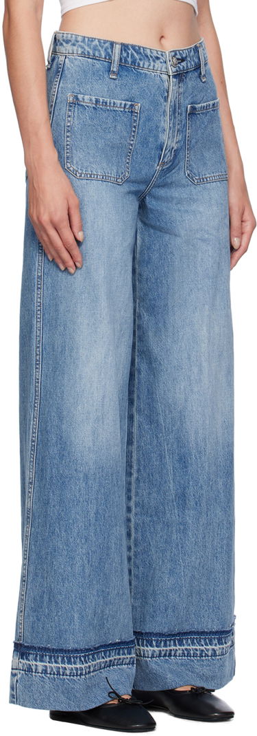 Jeans rag & bone Rag & Bone Marina Wide Leg Jeans Blå | WDD24F2641F2LI, 1