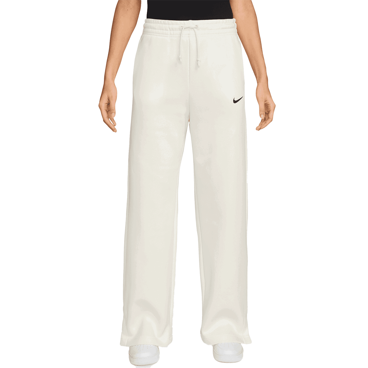 Träningsbyxor Nike Phoenix Fleece High-Rise Wide Leg Pants Vit | IH1011-133, 0