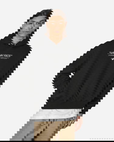 Sweatshirt The Salvages Hypnotic Snap Hooded Sweatshirt Svart | XSS230633BLK BLACK, 0