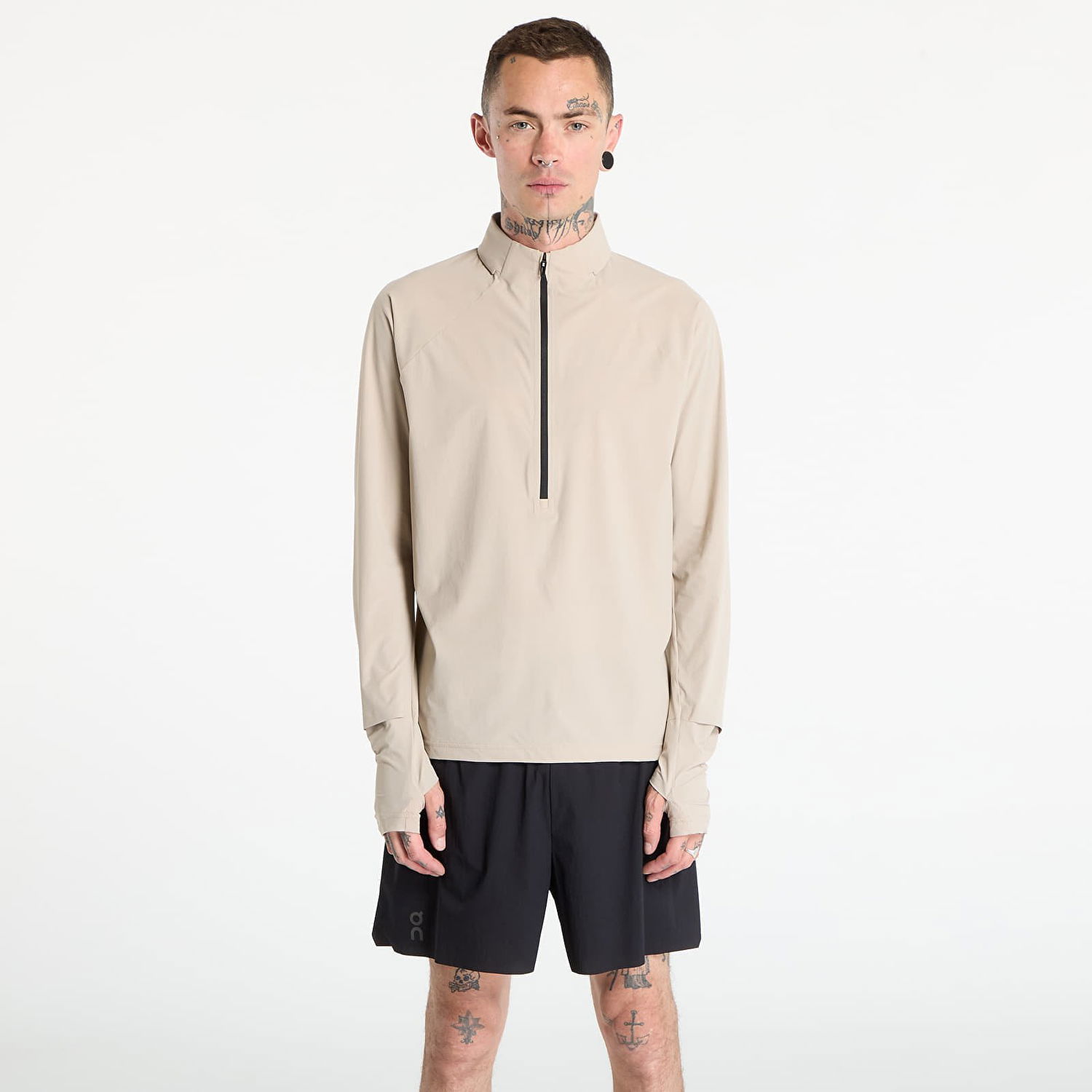 Vindjacka On Running Trail Breaker Half-Zip Running Top Beige | 1ME30150603, 0