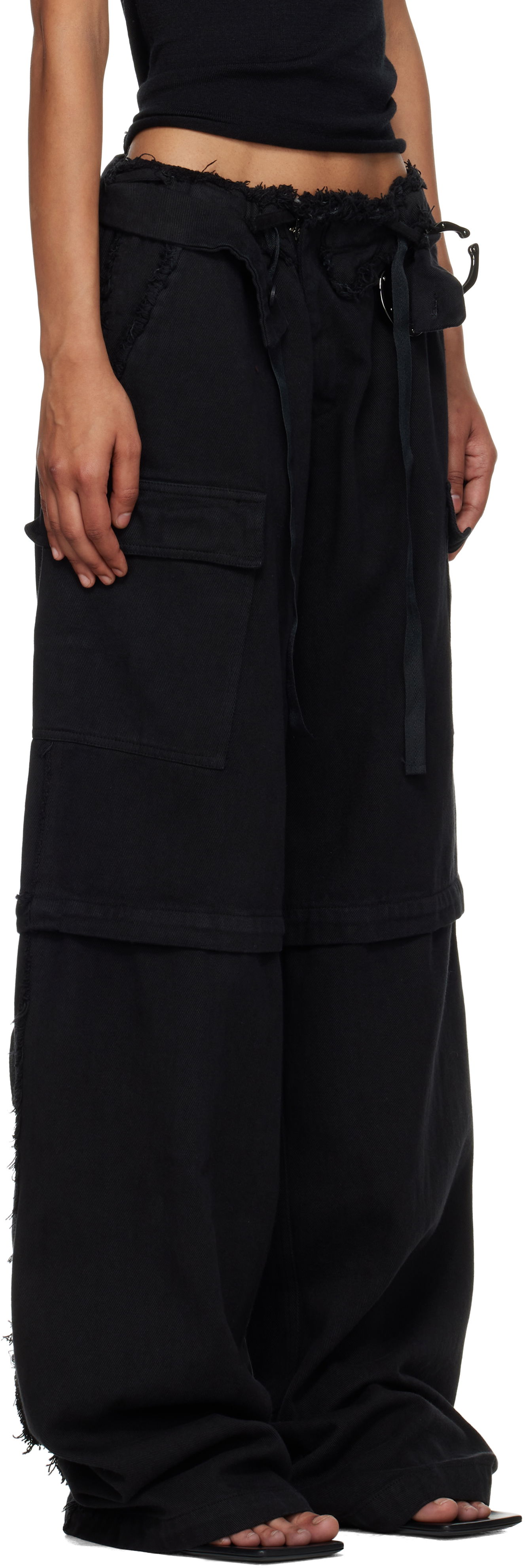 Cargo byxor Ottolinger Ottolinger Baggy Cargo Pants Svart | 109-200306-02, 1