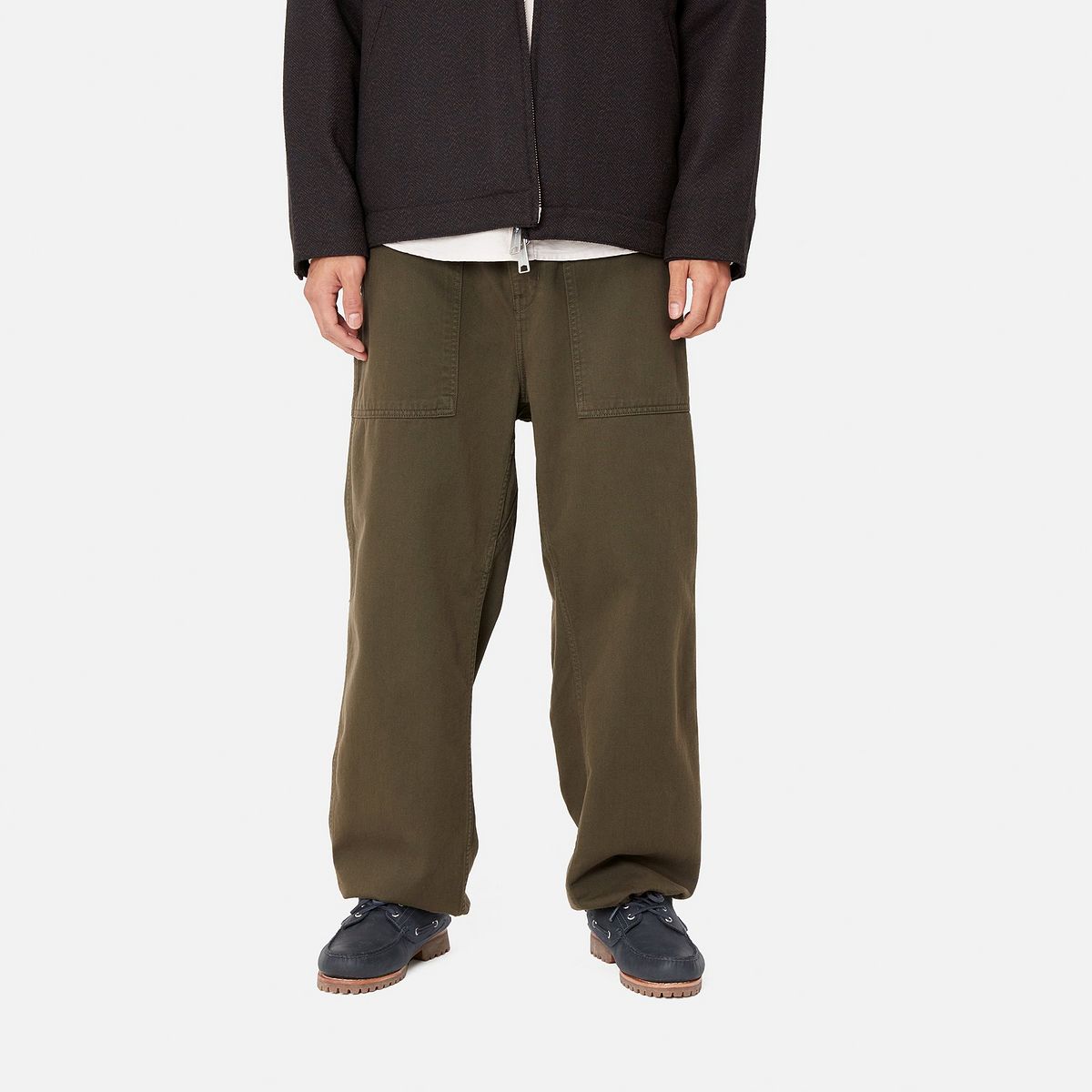 Cargo byxor Carhartt WIP Relaxed Fit Garment Dyed Cotton Pants Grön | I033761_9, 0