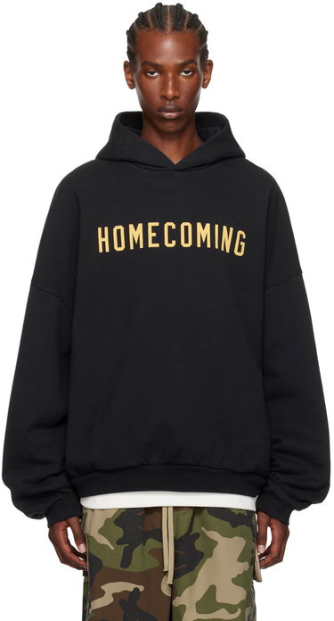 Sweatshirt Fear of God Heavyweight Hoodie With Logo Print Svart | 192BT244810F, 0