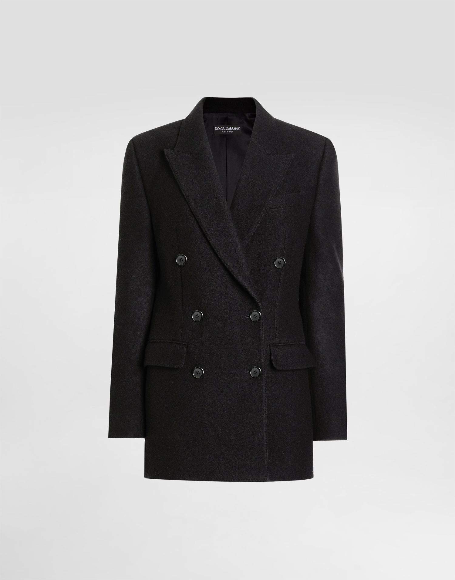 Jacka Dolce & Gabbana Dolce & Gabbana Double-Breasted Wool Jacket Svart | F29UBTHU2BBN0000, 0