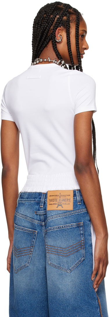 Linne Jean Paul Gaultier Gaultier Women's Graphic Print T-Shirt Vit | 24/25-F-TS071I-J056-0100, 2