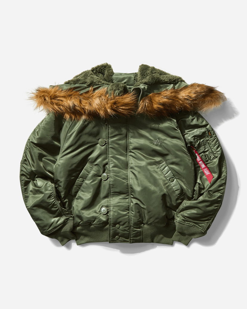 Bomberjacka Alpha Industries N-2B Heritage Winter Jacket Grön | 100105AI 01