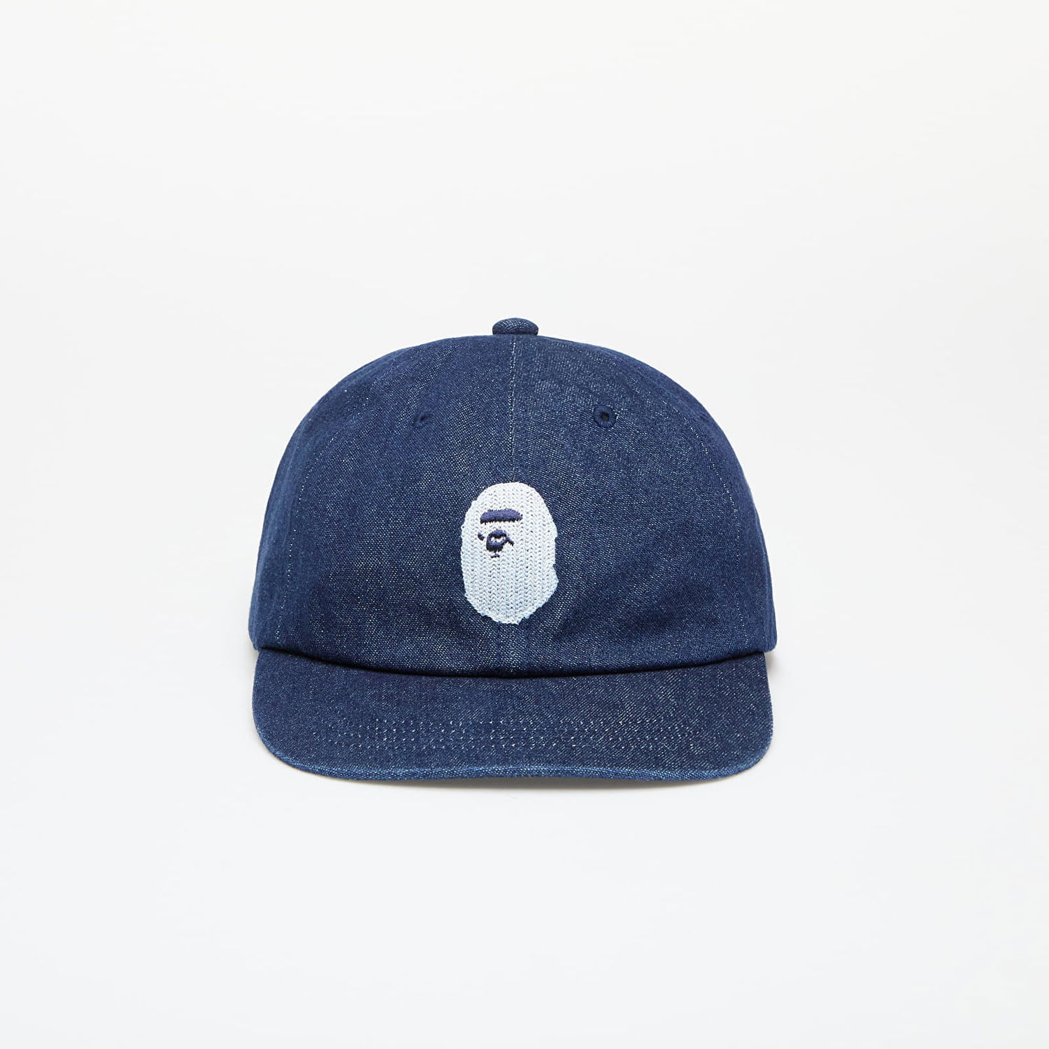 Keps BAPE A BATHING APE Ape Head Denim Cap Indigo Blå | 001CPK301002M ING, 0