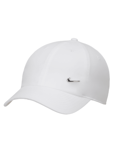 Keps Nike Dri-FIT Club Unstructured Metal Swoosh Vit | FB5372-100