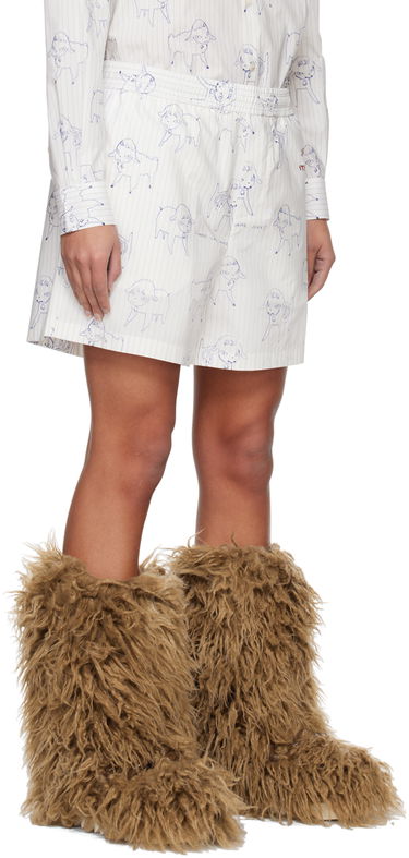 Boxare Stella McCartney Stella McCartney Sheep Can Never Sleep Print Shorts Vit | 6030333BSSH7, 1