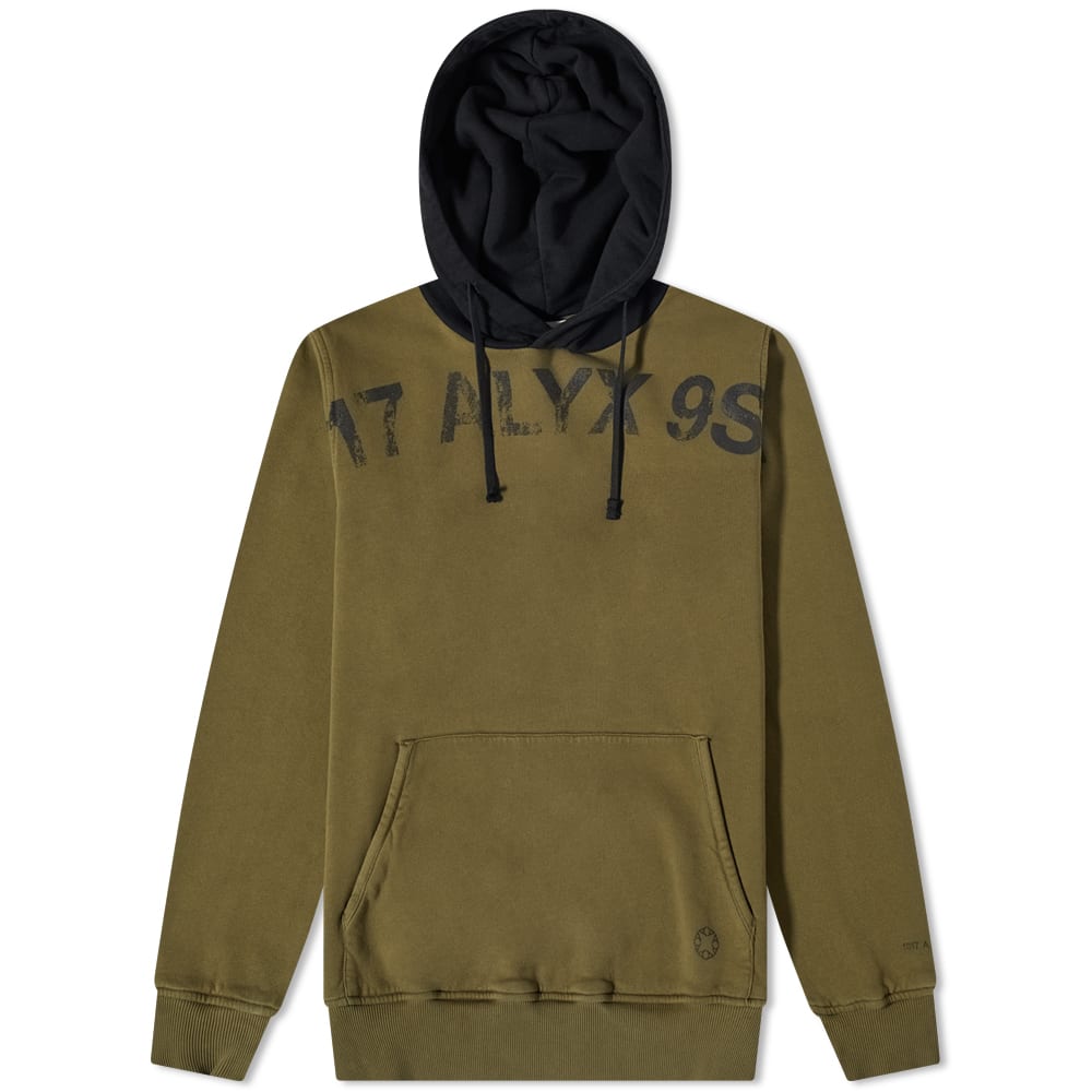 Sweatshirt 1017 ALYX 9SM Popover Fleece Hoodie Grön | AAUSW0157FA01-GRN0004, 0