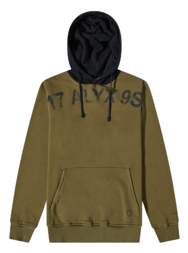 Sweatshirt 1017 ALYX 9SM Popover Fleece Hoodie Grön | AAUSW0157FA01-GRN0004