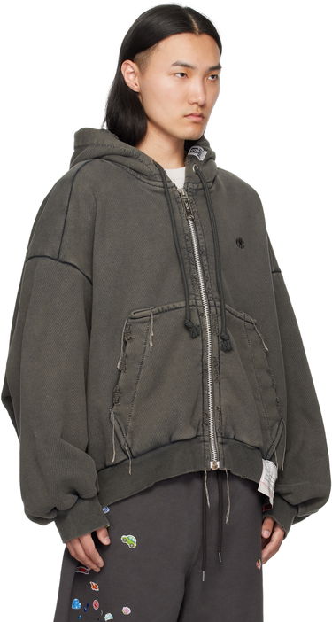 Sweatshirt Maison MIHARA YASUHIRO Maison MIHARA YASUHIRO Amateur Sewn Zip-Up Hoodie Grå | A14PK521, 1