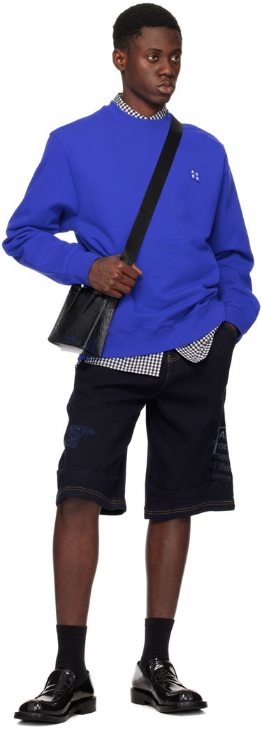 Sweatshirt ADER ERROR Patch Sweatshirt Blå | BMSGFYSW0101BL, 3