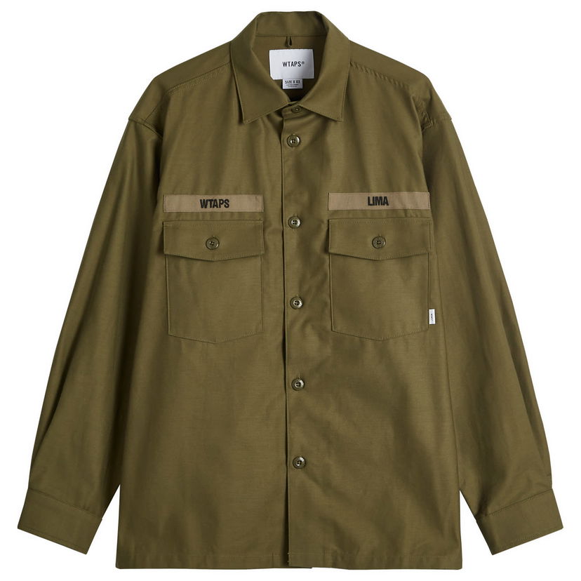 Skjorta WTAPS Utility Shirt Grön | 242WVDT-SHM01-OLV