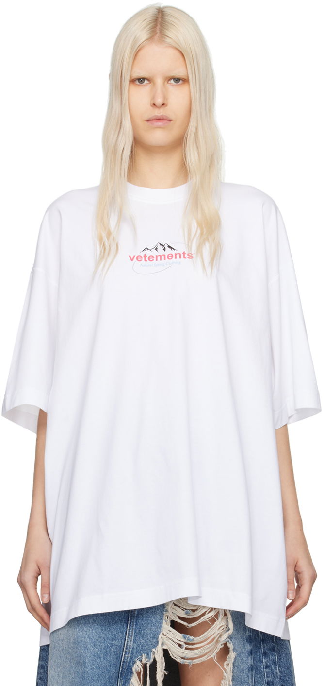 T-shirt VETEMENTS Spring Water T-Shirt Vit | UE64TR310W
