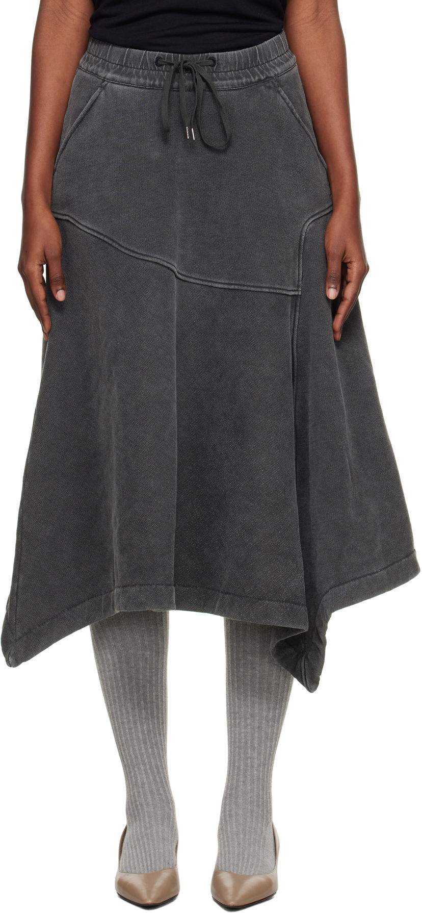 Kjol OUR LEGACY Lounge Midi Skirt Grå | W4256LF